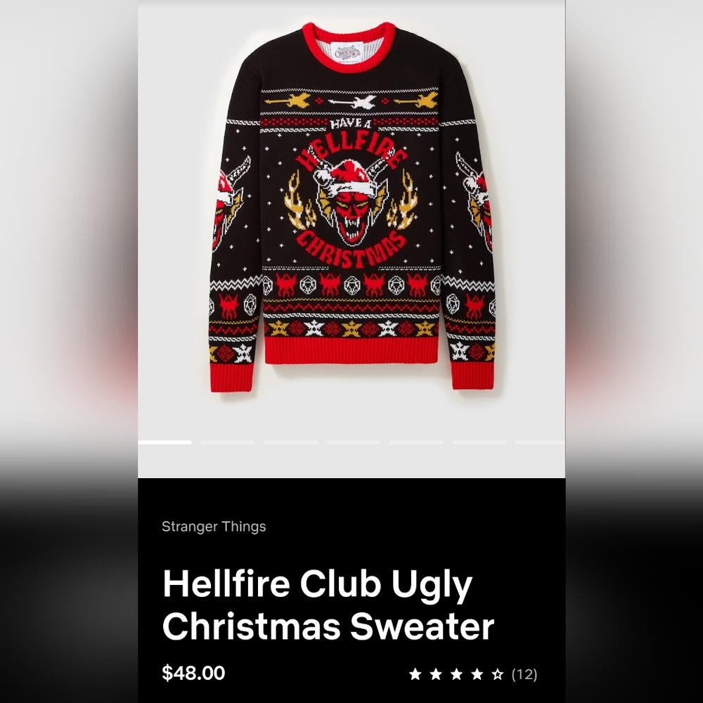 Last Chance Before Donating Hellfire Club Ugly Christmas Sweater